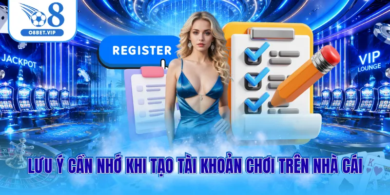 Đăng Ký O8 3 Lưu ý cần nhớ khi tạo tài khoản chơi trên nhà cái